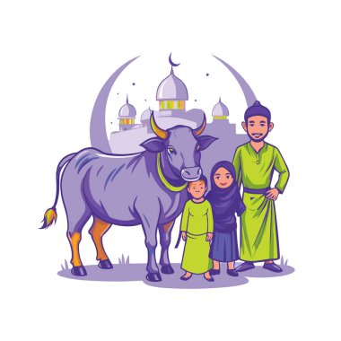 Kutsal Kurban El Adah İllüstrasyon