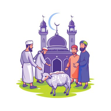 Kutsal Kurban El Adah İllüstrasyon