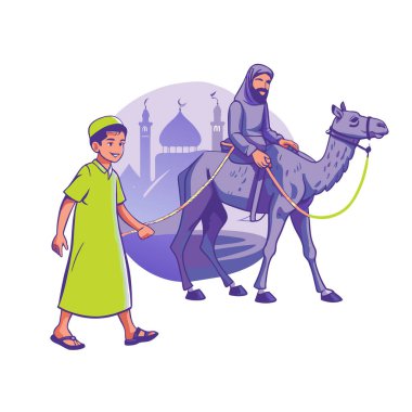 Kutsal Kurban El Adah İllüstrasyon