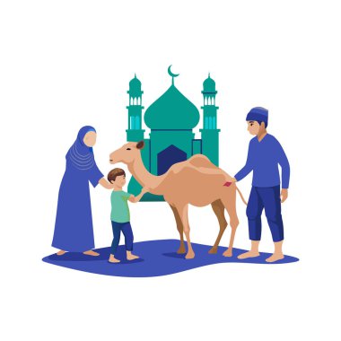 Kutsal Kurban El Adah İllüstrasyon