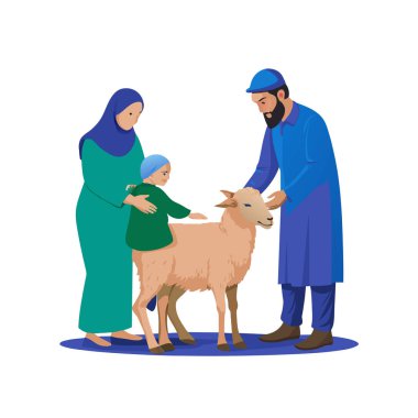 Kutsal Kurban El Adah İllüstrasyon