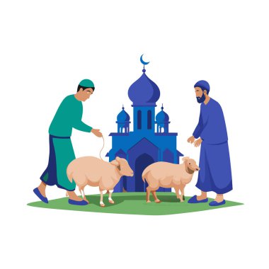 Kutsal Kurban El Adah İllüstrasyon