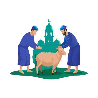 Kutsal Kurban El Adah İllüstrasyon