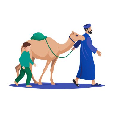 Kutsal Kurban El Adah İllüstrasyon