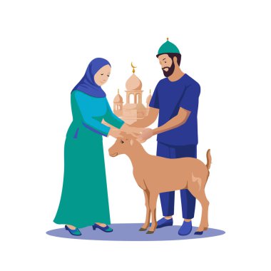 Kutsal Kurban El Adah İllüstrasyon