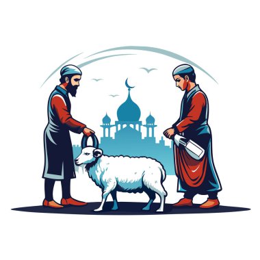 Kutsal Kurban El Adah İllüstrasyon