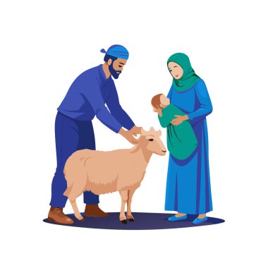 Kutsal Kurban El Adah İllüstrasyon