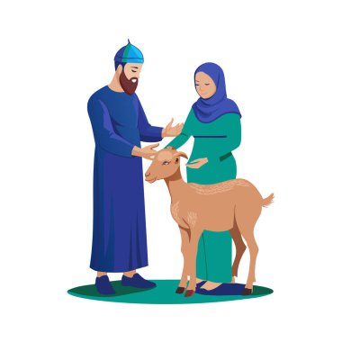 Kutsal Kurban El Adah İllüstrasyon