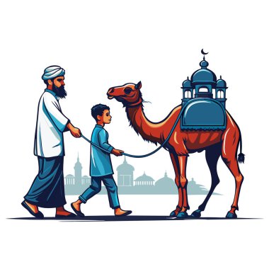 Kutsal Kurban El Adah İllüstrasyon