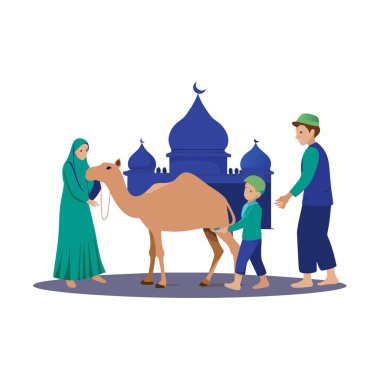 Kutsal Kurban El Adah İllüstrasyon