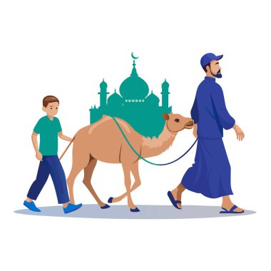 Kutsal Kurban El Adah İllüstrasyon