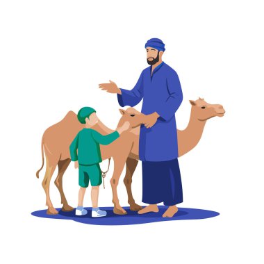 Kutsal Kurban El Adah İllüstrasyon