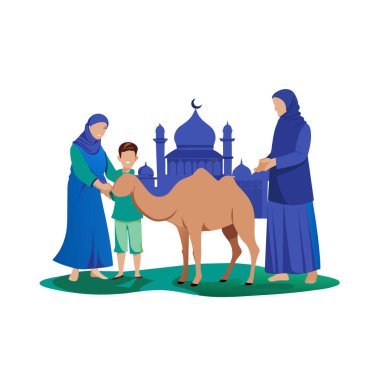 Kutsal Kurban El Adah İllüstrasyon