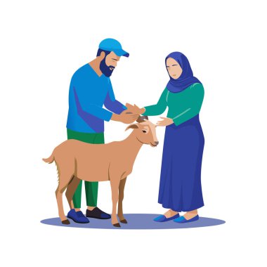 Kutsal Kurban El Adah İllüstrasyon