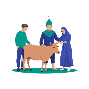 Kutsal Kurban El Adah İllüstrasyon