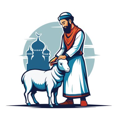 Kutsal Kurban El Adah İllüstrasyon