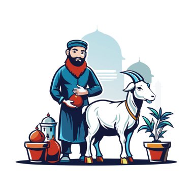 Kutsal Kurban El Adah İllüstrasyon