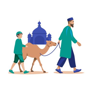 Kutsal Kurban El Adah İllüstrasyon