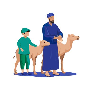 Kutsal Kurban El Adah İllüstrasyon