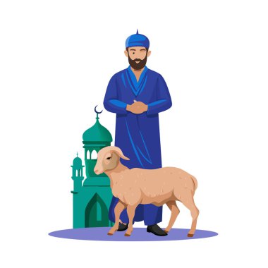 Kutsal Kurban El Adah İllüstrasyon