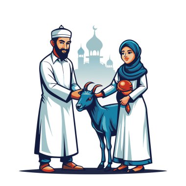 Kutsal Kurban El Adah İllüstrasyon