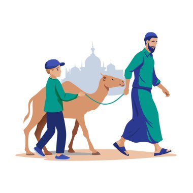 Kutsal Kurban El Adah İllüstrasyon