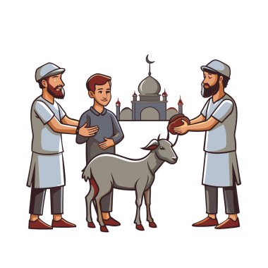 Kutsal Kurban El Adah İllüstrasyon