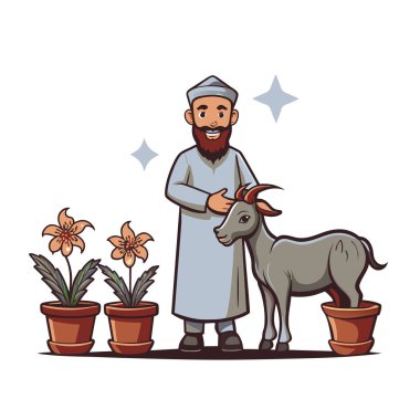 Kutsal Kurban El Adah İllüstrasyon