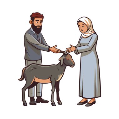 Kutsal Kurban El Adah İllüstrasyon