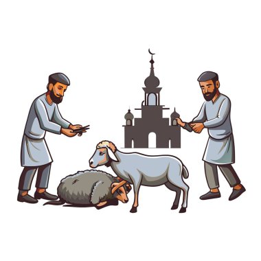 Kutsal Kurban El Adah İllüstrasyon