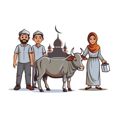 Kutsal Kurban El Adah İllüstrasyon