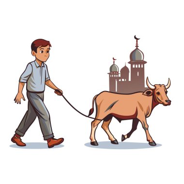 Kutsal Kurban El Adah İllüstrasyon