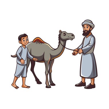 Kutsal Kurban El Adah İllüstrasyon