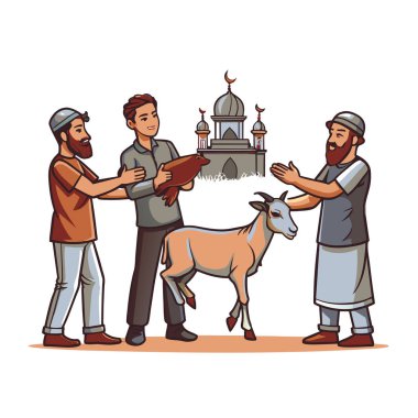 Kutsal Kurban El Adah İllüstrasyon