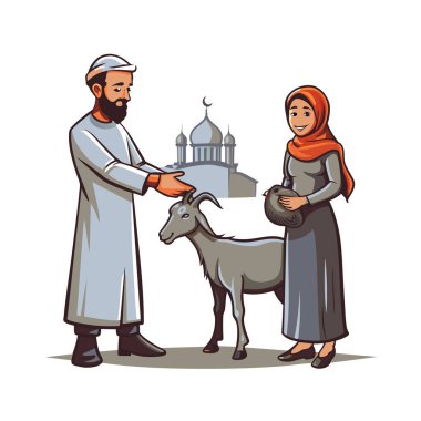 Kutsal Kurban El Adah İllüstrasyon