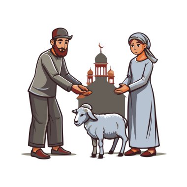 Kutsal Kurban El Adah İllüstrasyon
