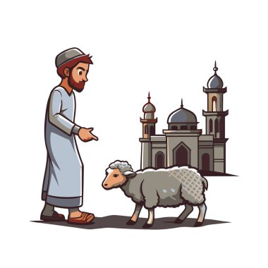 Kutsal Kurban El Adah İllüstrasyon