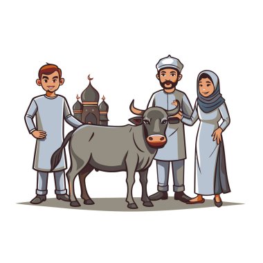 Kutsal Kurban El Adah İllüstrasyon