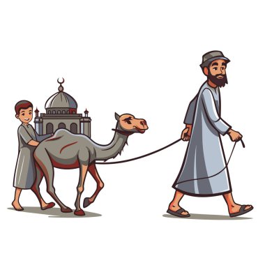 Kutsal Kurban El Adah İllüstrasyon