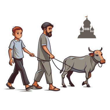 Kutsal Kurban El Adah İllüstrasyon