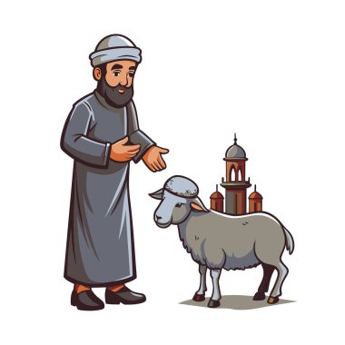 Kutsal Kurban El Adah İllüstrasyon