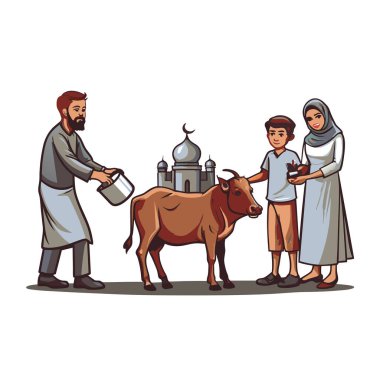 Kutsal Kurban El Adah İllüstrasyon