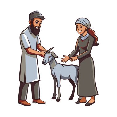 Kutsal Kurban El Adah İllüstrasyon