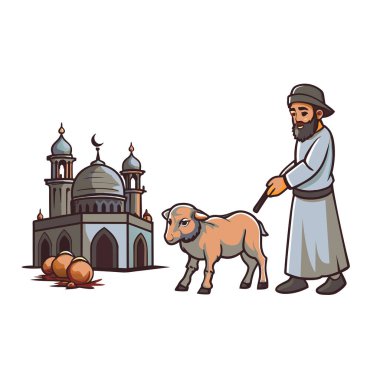 Kutsal Kurban El Adah İllüstrasyon