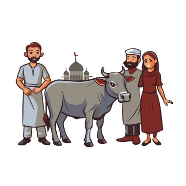 Kutsal Kurban El Adah İllüstrasyon