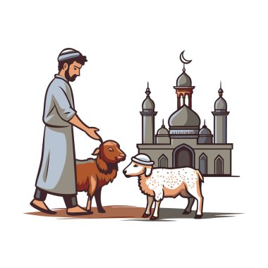 Kutsal Kurban El Adah İllüstrasyon