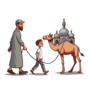 Kutsal Kurban El Adah İllüstrasyon