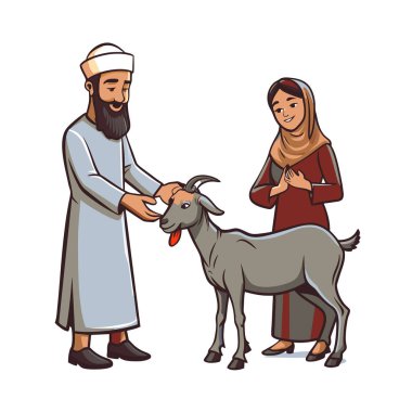 Kutsal Kurban El Adah İllüstrasyon
