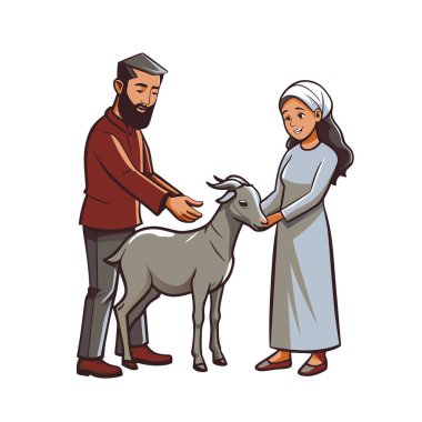 Kutsal Kurban El Adah İllüstrasyon