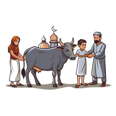 Kutsal Kurban El Adah İllüstrasyon